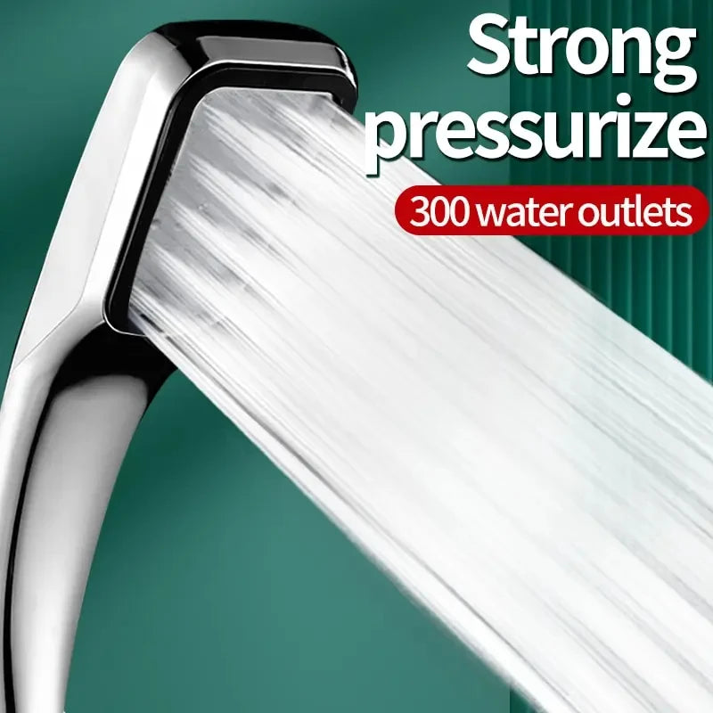 High-Pressure Handheld Shower Head – Powerful Water Flow | Universal Fit | Water-Saving Design for a Luxurious Shower Experience