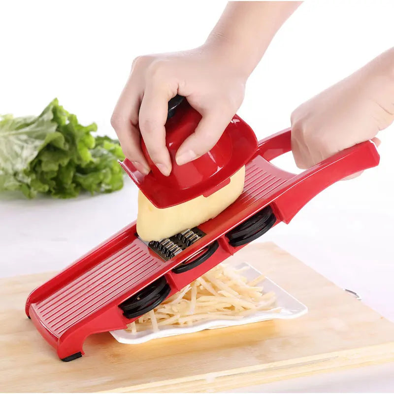 Myvit 5-in-1 Vegetable Cutter & Slicer – Sharp Steel Blades for Effortless Prep