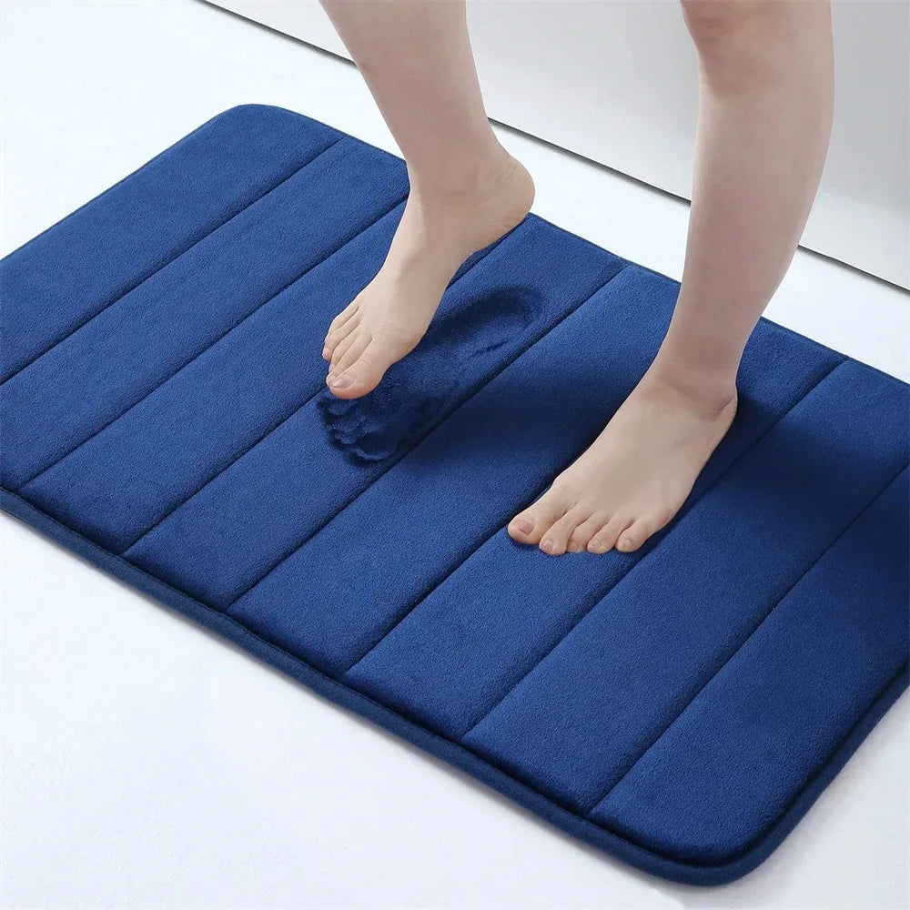 Premium Super Absorbent Memory Foam Bath Mat – Non-Slip, Ultra-Soft Bathroom Rug for Safe & Stylish Home Comfort