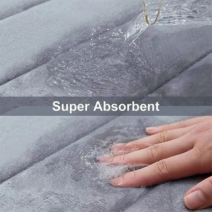 Premium Super Absorbent Memory Foam Bath Mat – Non-Slip, Ultra-Soft Bathroom Rug for Safe & Stylish Home Comfort