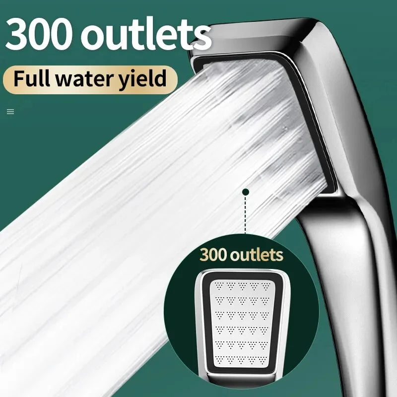 High-Pressure Handheld Shower Head – Powerful Water Flow | Universal Fit | Water-Saving Design for a Luxurious Shower Experience