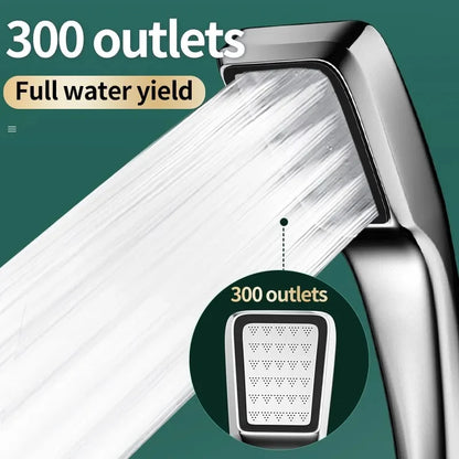 High-Pressure Handheld Shower Head – Powerful Water Flow | Universal Fit | Water-Saving Design for a Luxurious Shower Experience