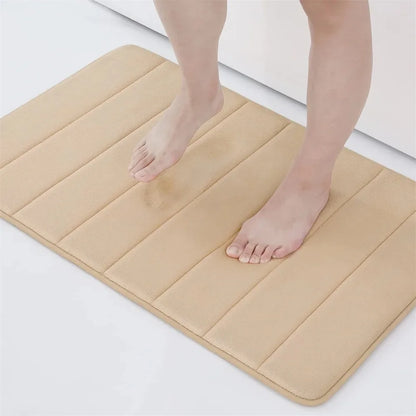 Premium Super Absorbent Memory Foam Bath Mat – Non-Slip, Ultra-Soft Bathroom Rug for Safe & Stylish Home Comfort