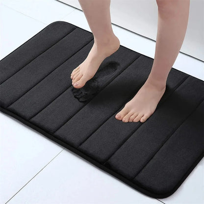 Premium Super Absorbent Memory Foam Bath Mat – Non-Slip, Ultra-Soft Bathroom Rug for Safe & Stylish Home Comfort
