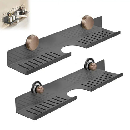 Punch-Free U-Shaped Bathroom Rack – Over-Sink Floating Shelf Organizer