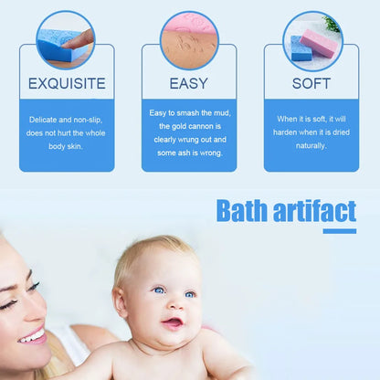 Exfoliating Bath Sponge – Deep Clean & Dead Skin Remover | Soft Body Scrubber for Adults