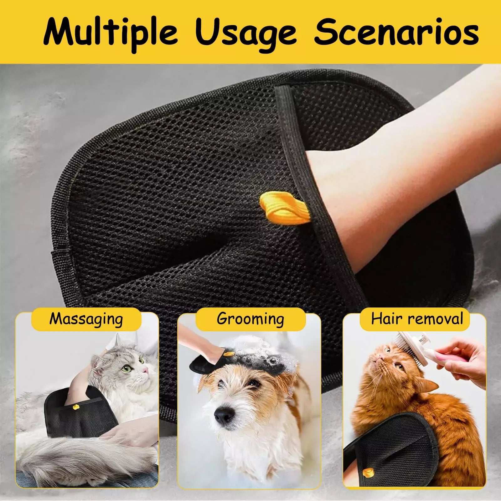 Pet Hair Removal Glove Fast Easy Grooming Hack – FurZap Must-Have